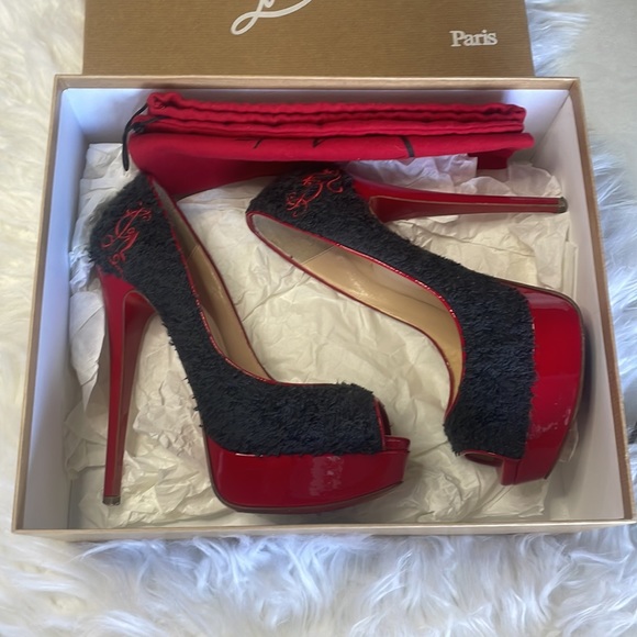 Christian Louboutin Cloth Heels - Picture 12 of 14